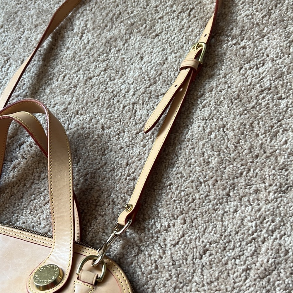 DOONEY & BOURKE blue leather and canvas cabriolet dome bag - Picture 8 of 12